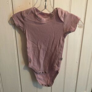 Honest 0/3m Purple short sleeve onesie